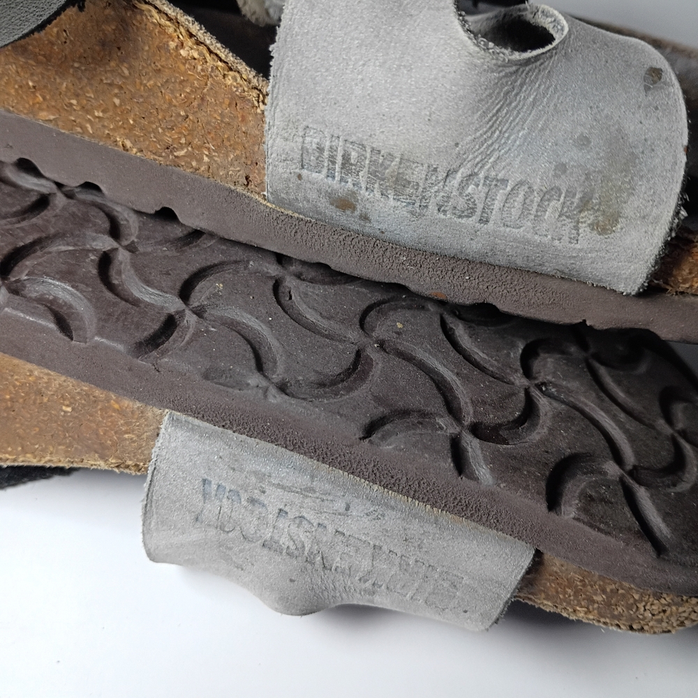 Gray and Black Buckle Sandals - Picture 7 of 11